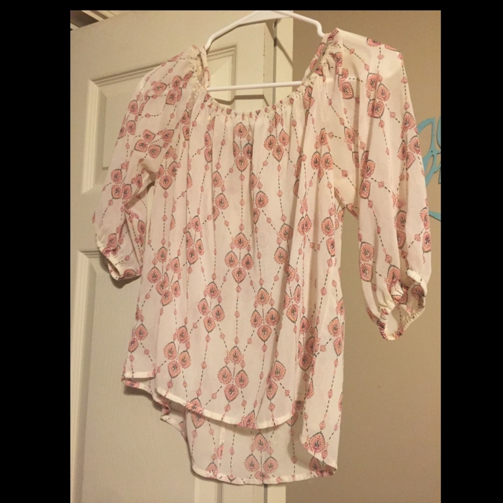 Off the shoulder blouse